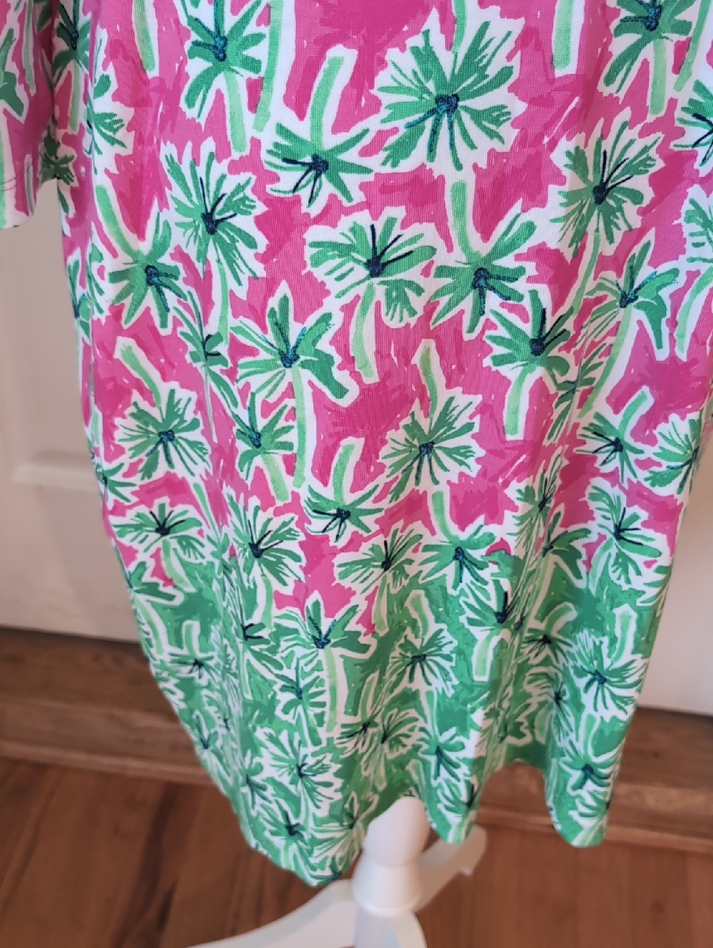 Crown & Ivy Garden Party Palm Tree Print. Rayon Blend Midi Dress. Size XL. NEW - Picture 6 of 13